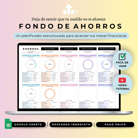 Fondo de Ahorros - Google Sheets