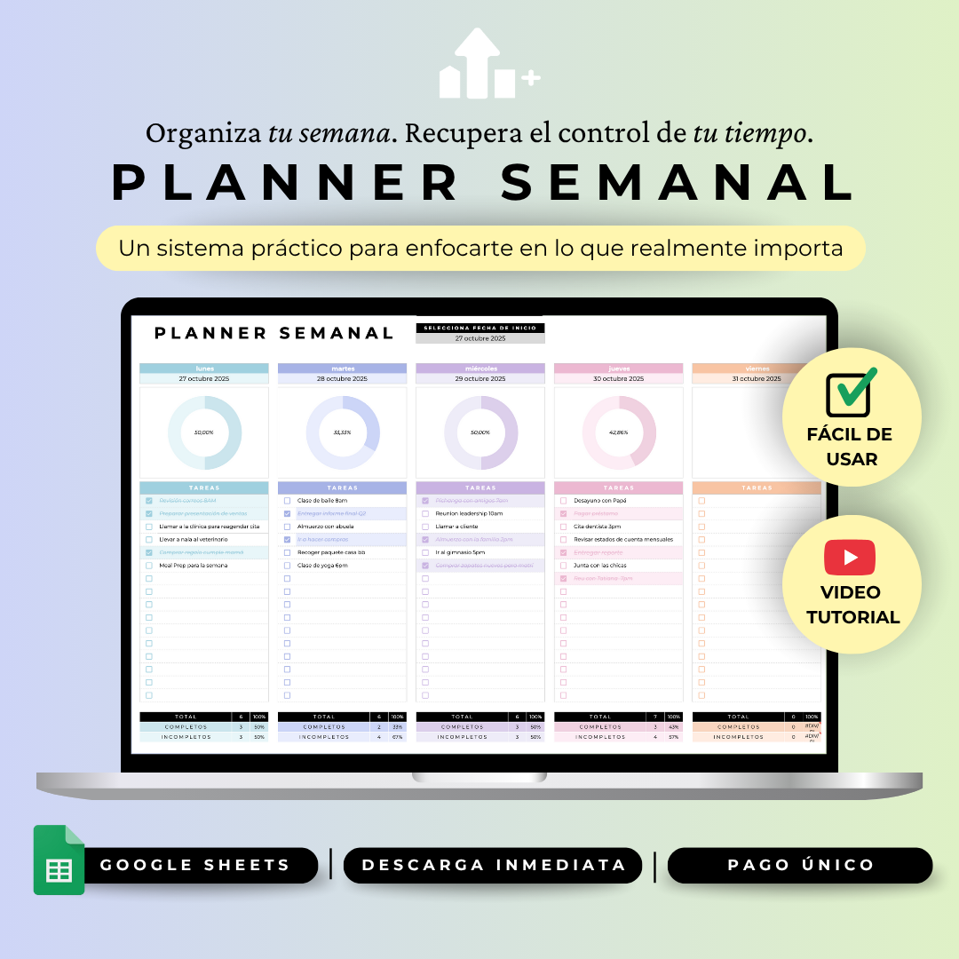 Planner Semanal - Google Sheets
