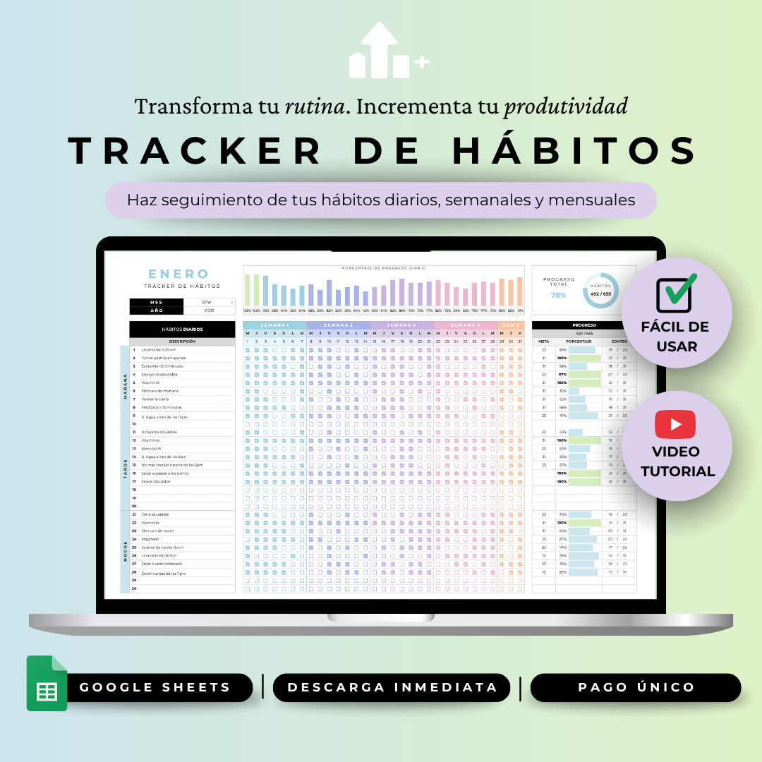 Tracker de Hábitos - Google Sheets