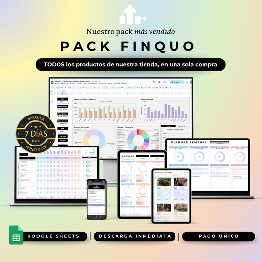 PACK FINQUO - 5 en 1 - Google Sheets
