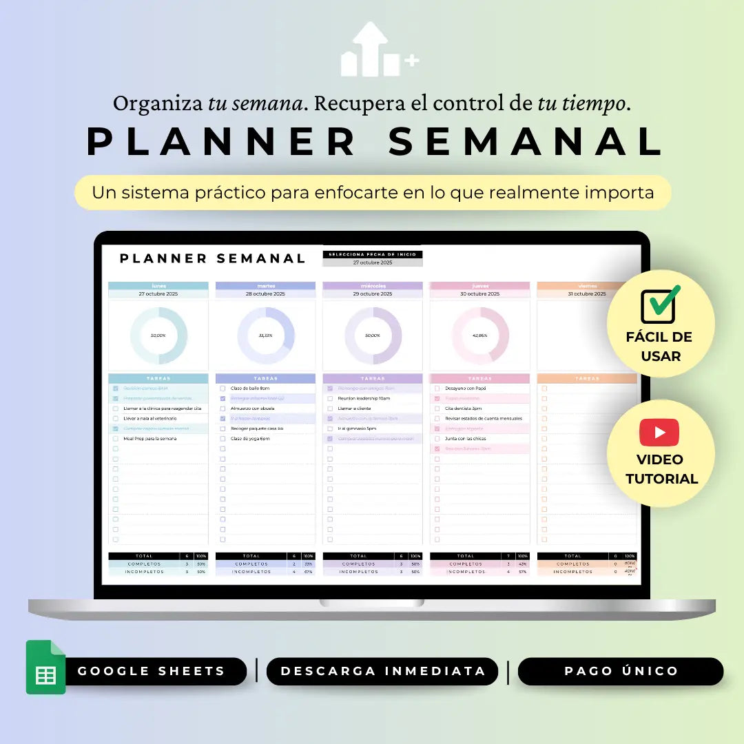 Planner Semanal - Google Sheets