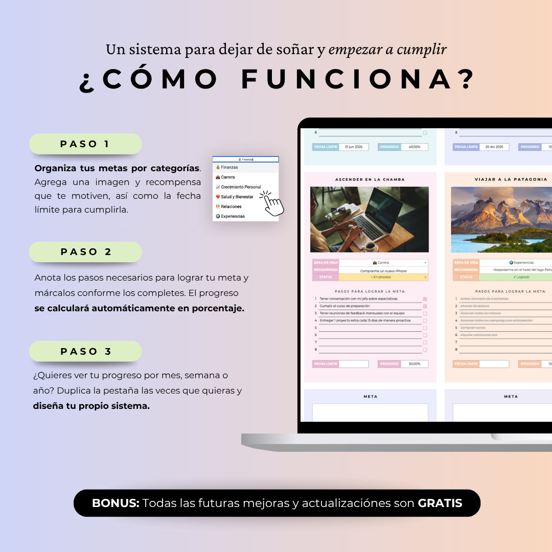 Planner de Metas - Google Sheets