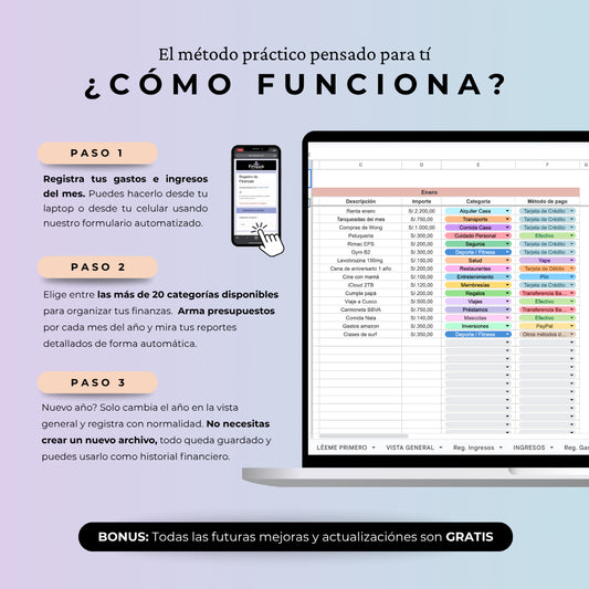 Plantilla Finanzas Personales - Google Sheets