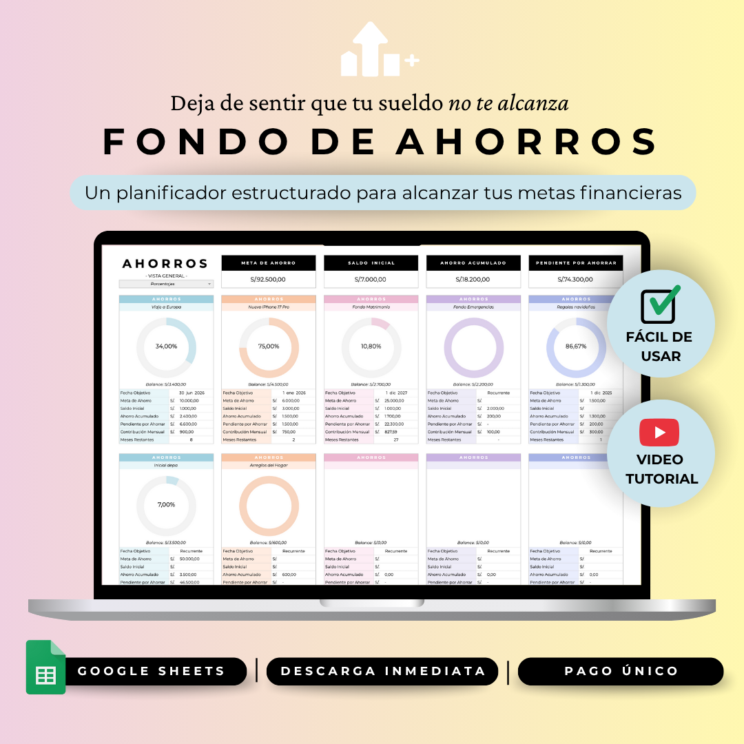 PACK FINQUO - 5 en 1 - Google Sheets