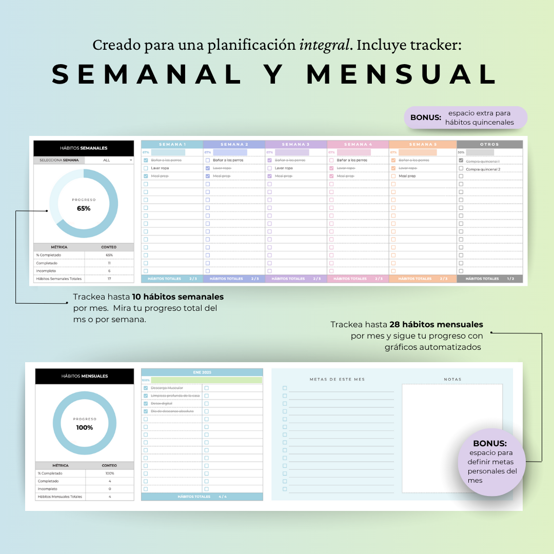Tracker de Hábitos - Google Sheets