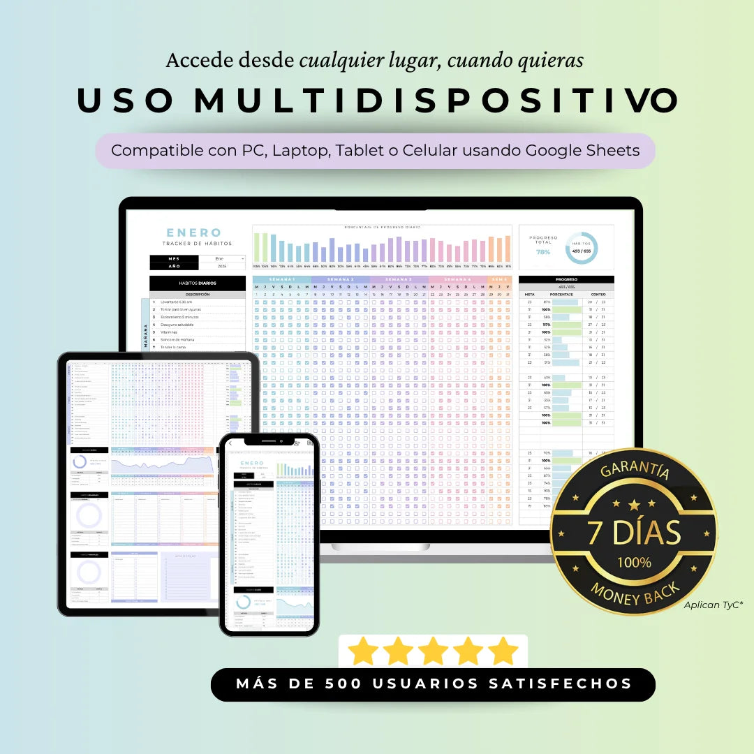 Tracker de Hábitos - Google Sheets