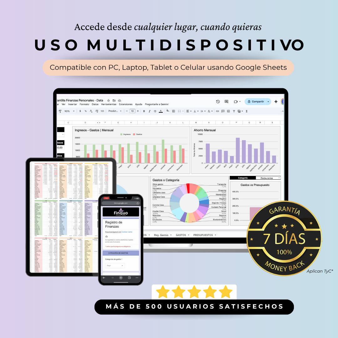 Plantilla Finanzas Personales - Google Sheets