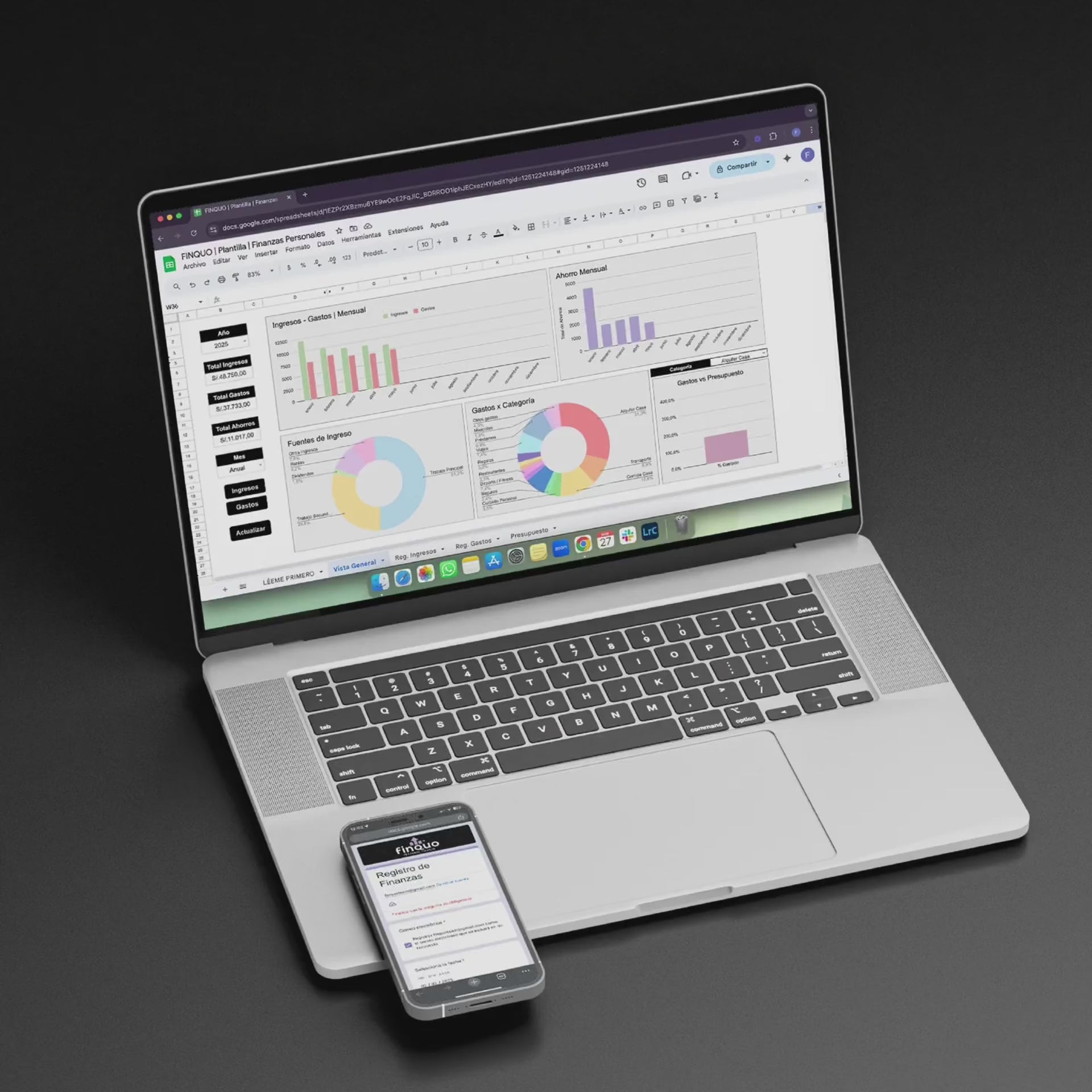 Plantilla Finanzas Personales - Google Sheets